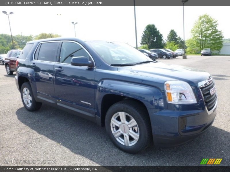 Slate Blue Metallic / Jet Black 2016 GMC Terrain SLE AWD