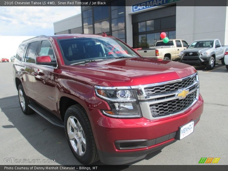 Siren Red Tintcoat / Jet Black 2016 Chevrolet Tahoe LS 4WD