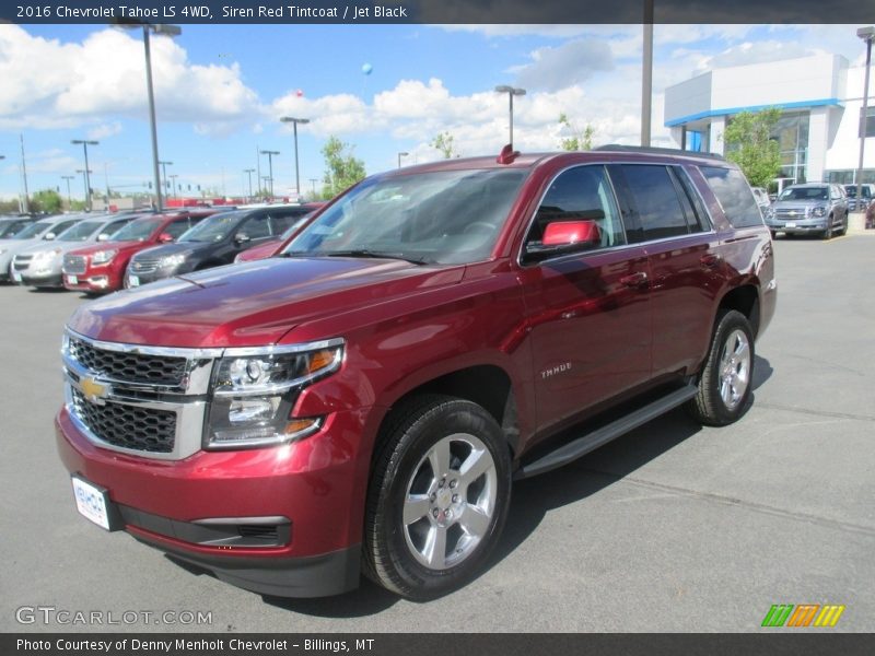 Siren Red Tintcoat / Jet Black 2016 Chevrolet Tahoe LS 4WD