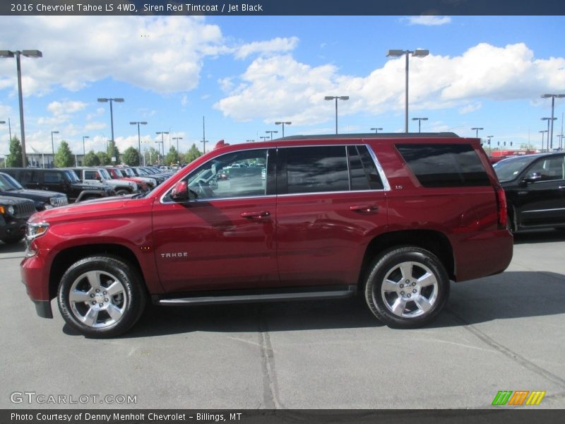 Siren Red Tintcoat / Jet Black 2016 Chevrolet Tahoe LS 4WD