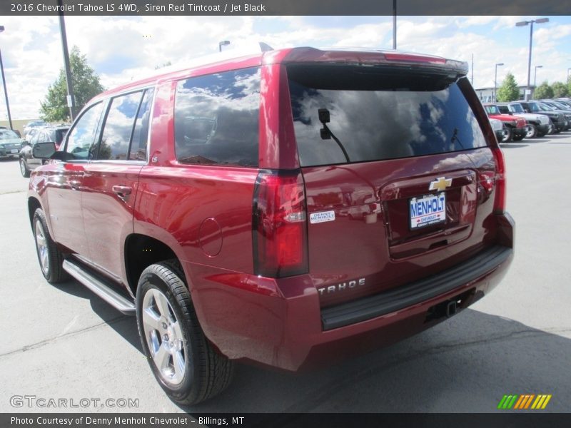 Siren Red Tintcoat / Jet Black 2016 Chevrolet Tahoe LS 4WD