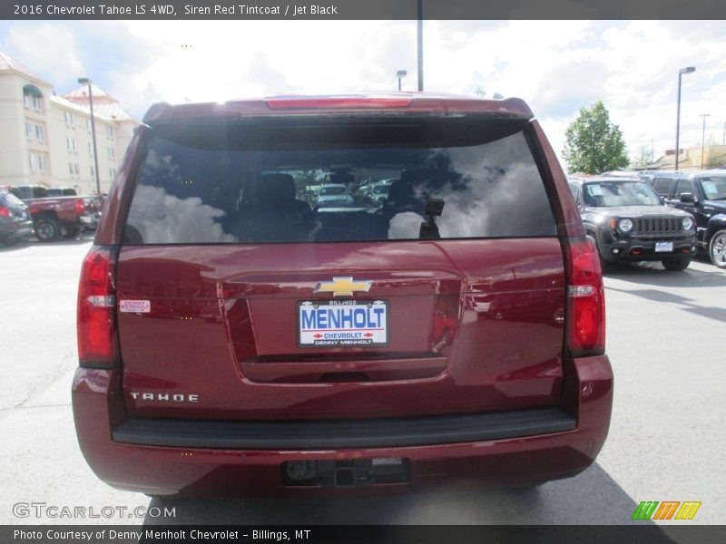 Siren Red Tintcoat / Jet Black 2016 Chevrolet Tahoe LS 4WD