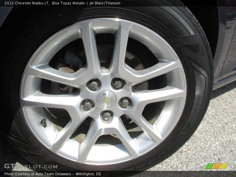 Blue Topaz Metallic / Jet Black/Titanium 2013 Chevrolet Malibu LT