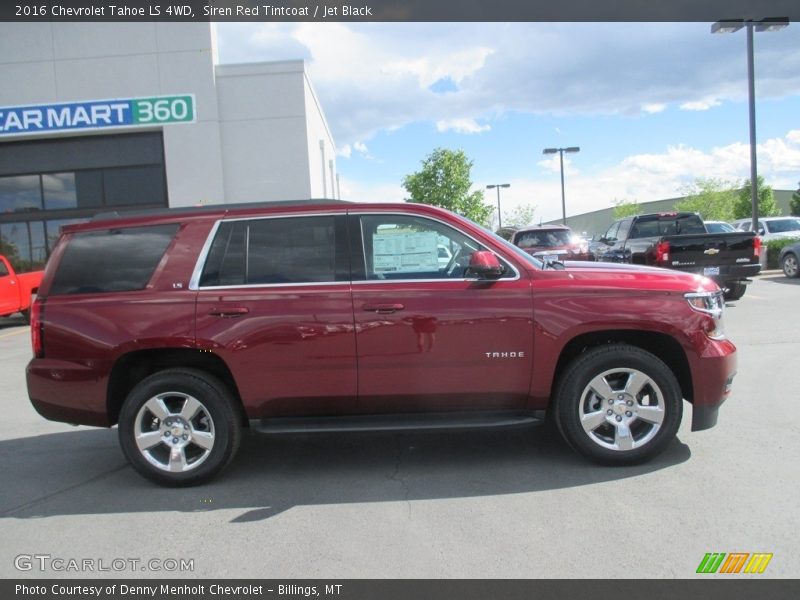 Siren Red Tintcoat / Jet Black 2016 Chevrolet Tahoe LS 4WD