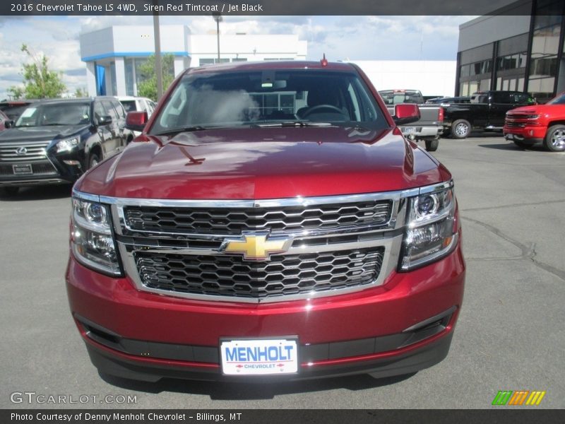 Siren Red Tintcoat / Jet Black 2016 Chevrolet Tahoe LS 4WD