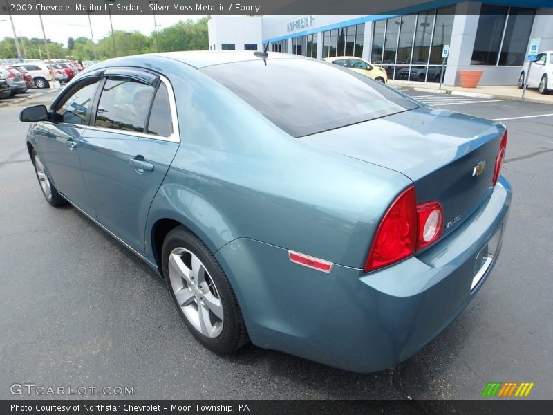 Silver Moss Metallic / Ebony 2009 Chevrolet Malibu LT Sedan