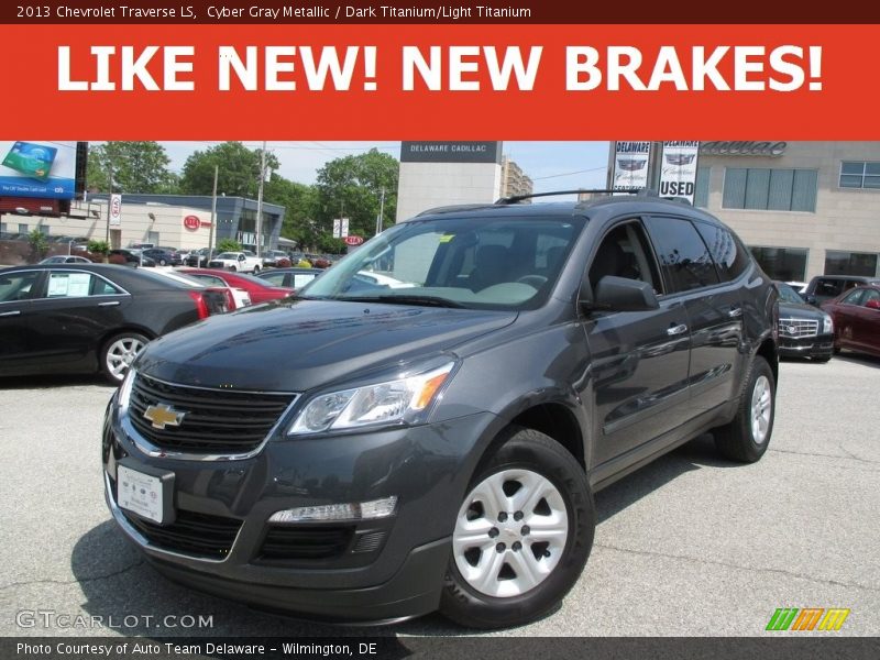 Cyber Gray Metallic / Dark Titanium/Light Titanium 2013 Chevrolet Traverse LS