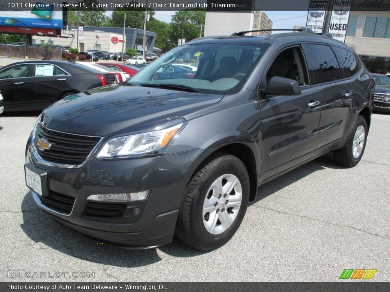 Cyber Gray Metallic / Dark Titanium/Light Titanium 2013 Chevrolet Traverse LS