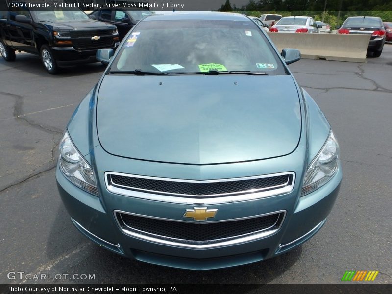 Silver Moss Metallic / Ebony 2009 Chevrolet Malibu LT Sedan