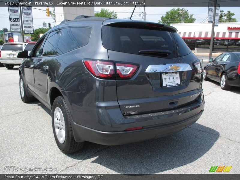 Cyber Gray Metallic / Dark Titanium/Light Titanium 2013 Chevrolet Traverse LS