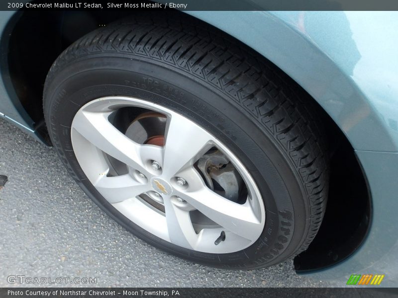 Silver Moss Metallic / Ebony 2009 Chevrolet Malibu LT Sedan