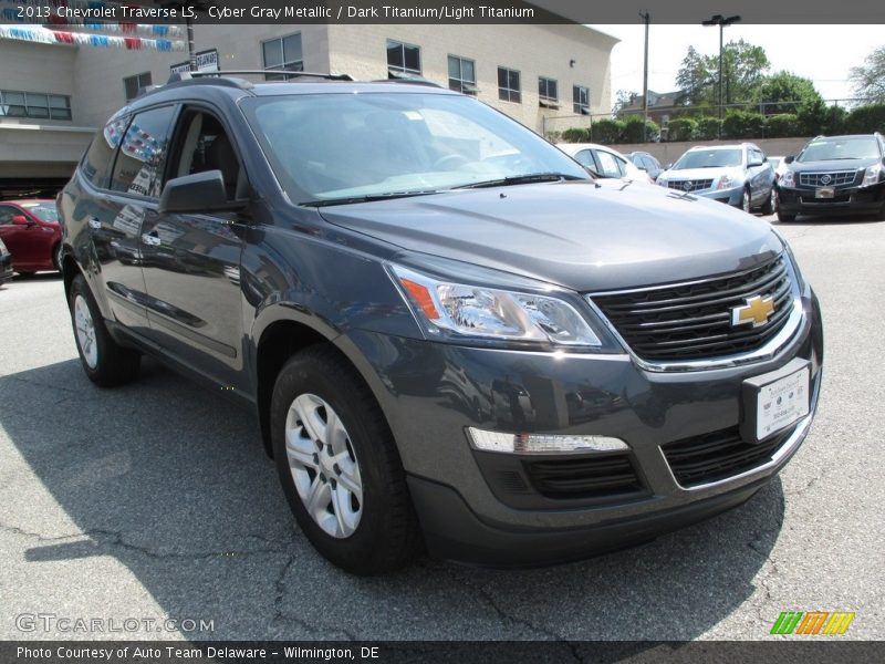 Cyber Gray Metallic / Dark Titanium/Light Titanium 2013 Chevrolet Traverse LS