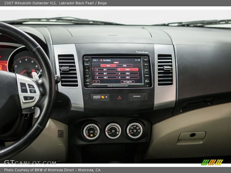Labrador Black Pearl / Beige 2007 Mitsubishi Outlander XLS