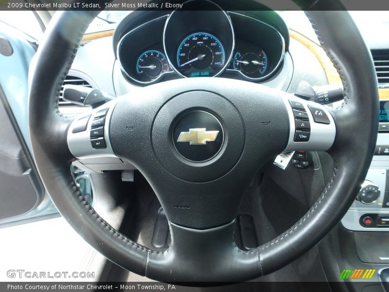 Silver Moss Metallic / Ebony 2009 Chevrolet Malibu LT Sedan