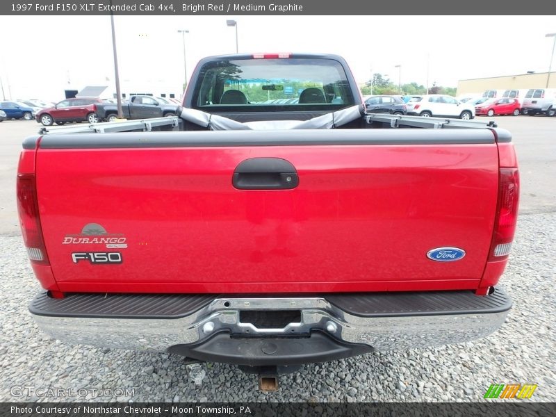 Bright Red / Medium Graphite 1997 Ford F150 XLT Extended Cab 4x4