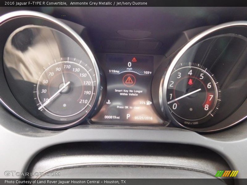 Ammonite Grey Metallic / Jet/Ivory Duotone 2016 Jaguar F-TYPE R Convertible