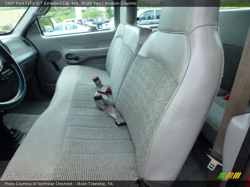 Bright Red / Medium Graphite 1997 Ford F150 XLT Extended Cab 4x4