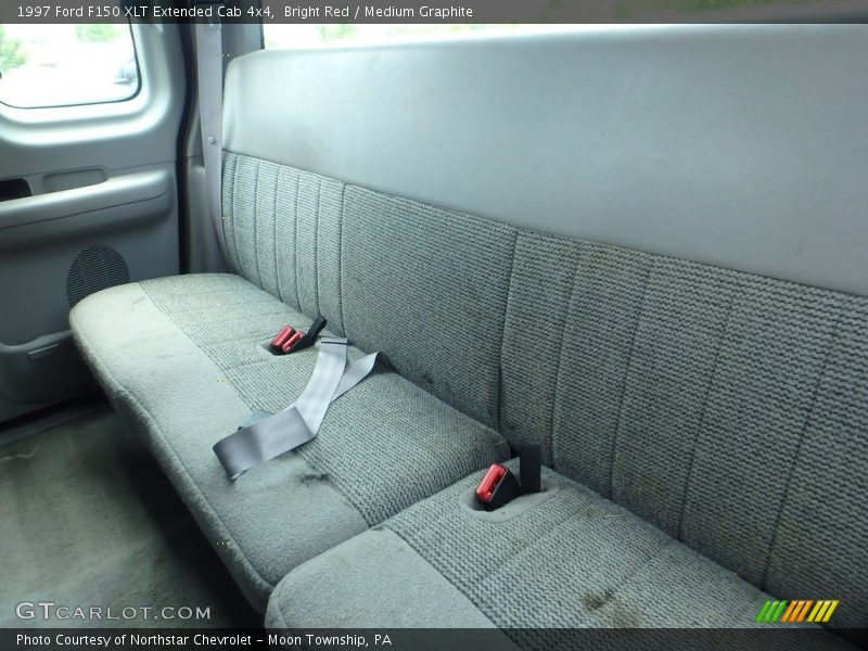 Bright Red / Medium Graphite 1997 Ford F150 XLT Extended Cab 4x4