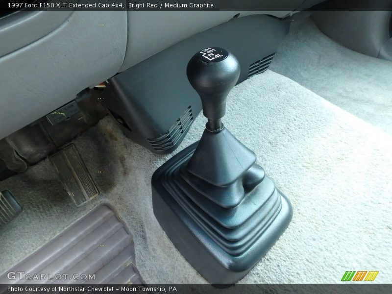 Bright Red / Medium Graphite 1997 Ford F150 XLT Extended Cab 4x4