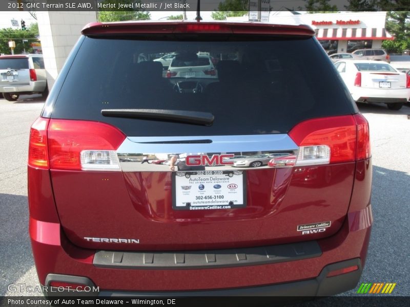 Merlot Jewel Metallic / Jet Black 2012 GMC Terrain SLE AWD