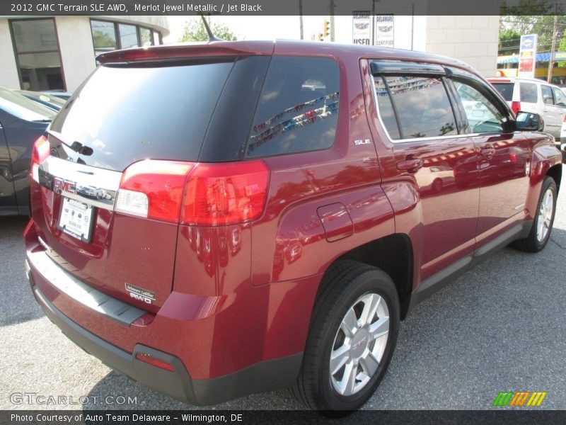 Merlot Jewel Metallic / Jet Black 2012 GMC Terrain SLE AWD