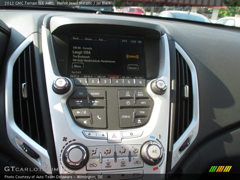 Merlot Jewel Metallic / Jet Black 2012 GMC Terrain SLE AWD