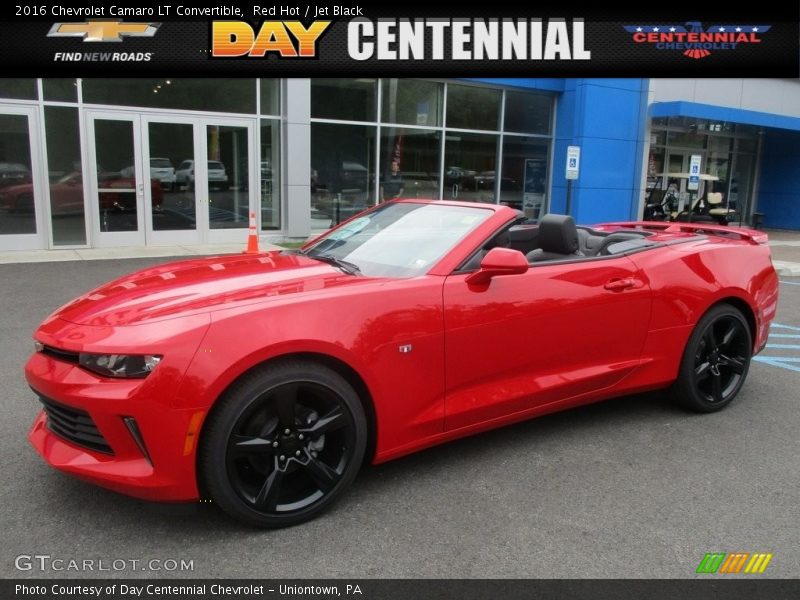 Red Hot / Jet Black 2016 Chevrolet Camaro LT Convertible