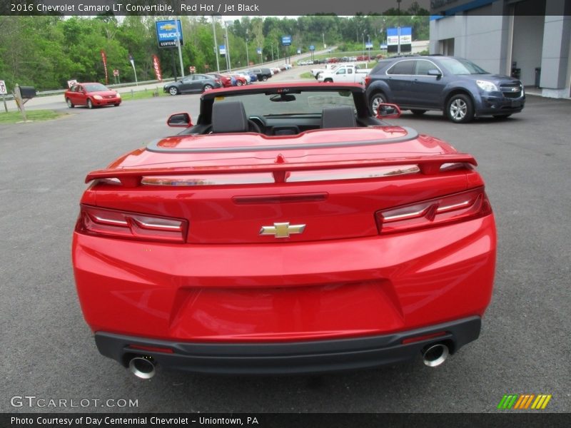 Red Hot / Jet Black 2016 Chevrolet Camaro LT Convertible