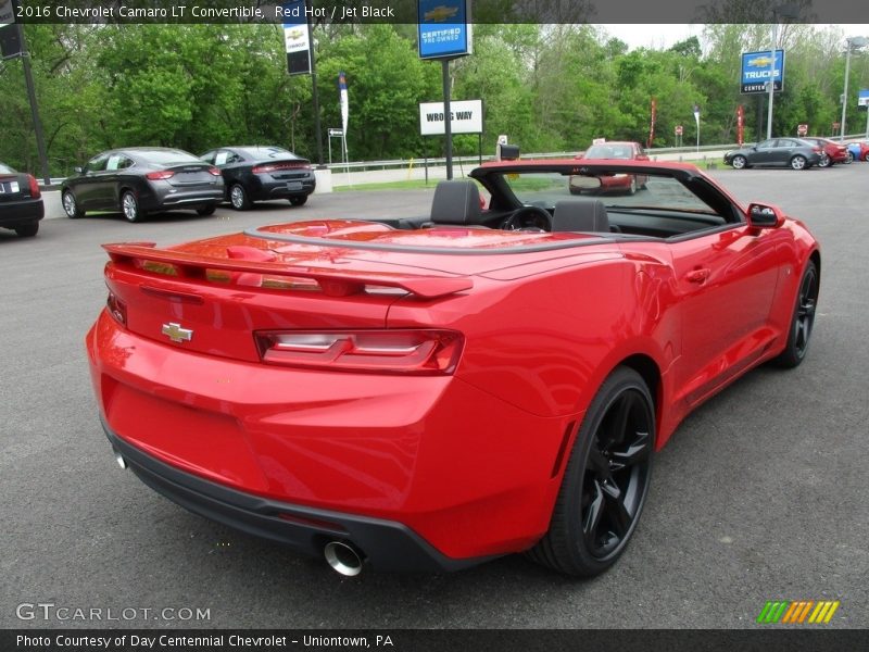 Red Hot / Jet Black 2016 Chevrolet Camaro LT Convertible