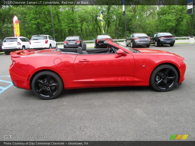 Red Hot / Jet Black 2016 Chevrolet Camaro LT Convertible