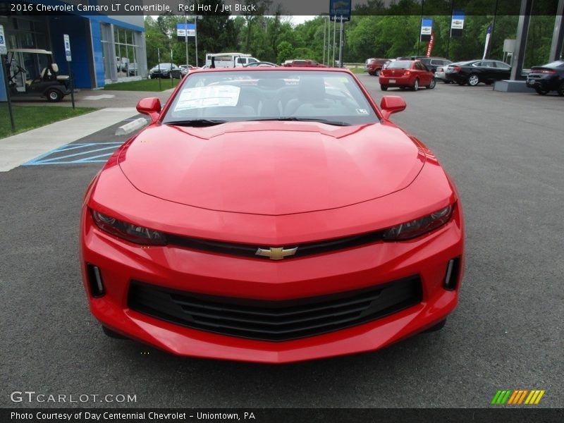 Red Hot / Jet Black 2016 Chevrolet Camaro LT Convertible