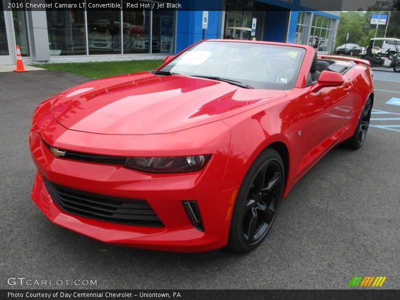 Red Hot / Jet Black 2016 Chevrolet Camaro LT Convertible