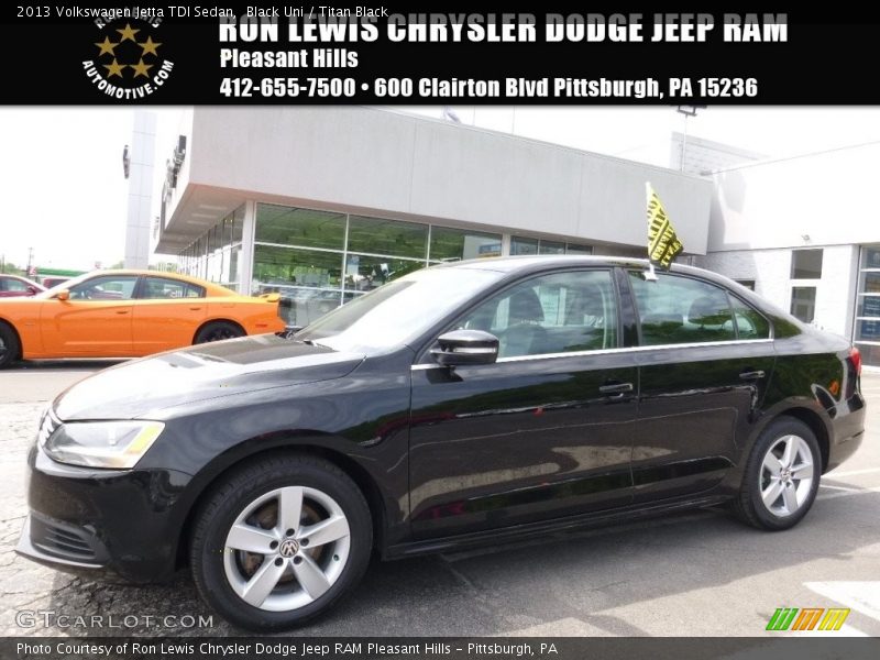Black Uni / Titan Black 2013 Volkswagen Jetta TDI Sedan