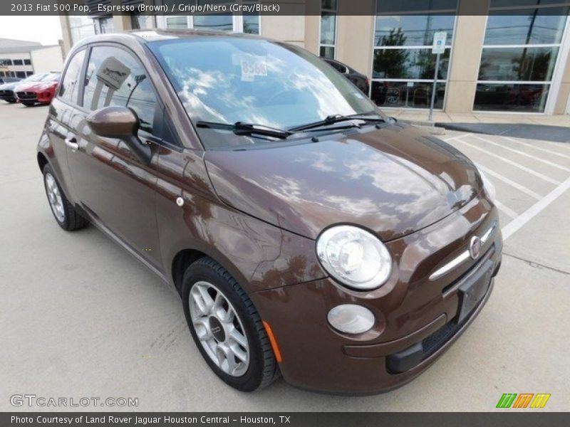 Espresso (Brown) / Grigio/Nero (Gray/Black) 2013 Fiat 500 Pop