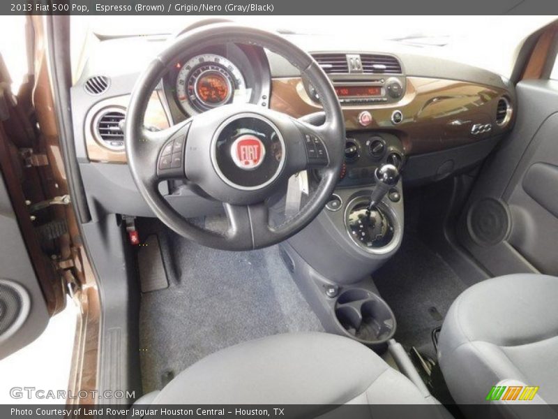 Espresso (Brown) / Grigio/Nero (Gray/Black) 2013 Fiat 500 Pop