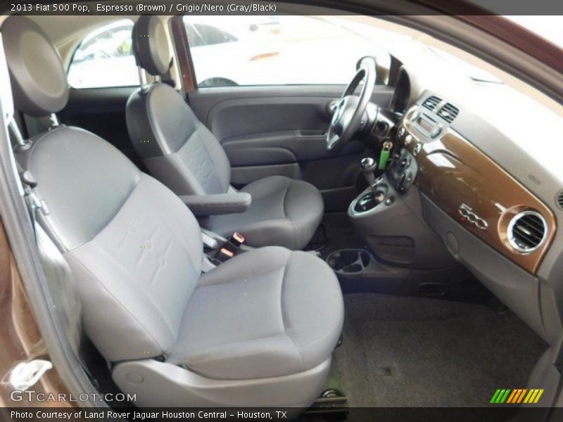 Espresso (Brown) / Grigio/Nero (Gray/Black) 2013 Fiat 500 Pop