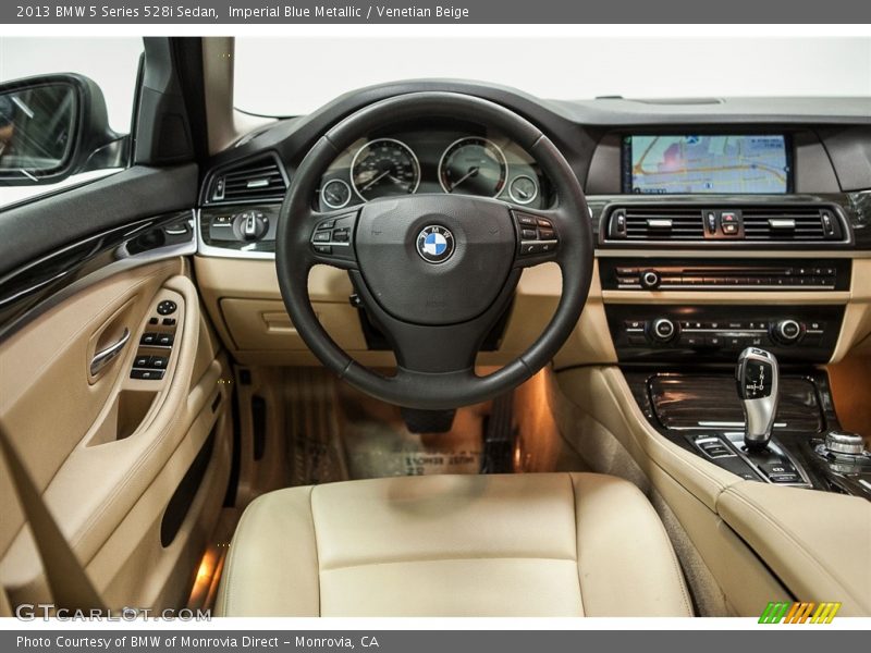 Imperial Blue Metallic / Venetian Beige 2013 BMW 5 Series 528i Sedan