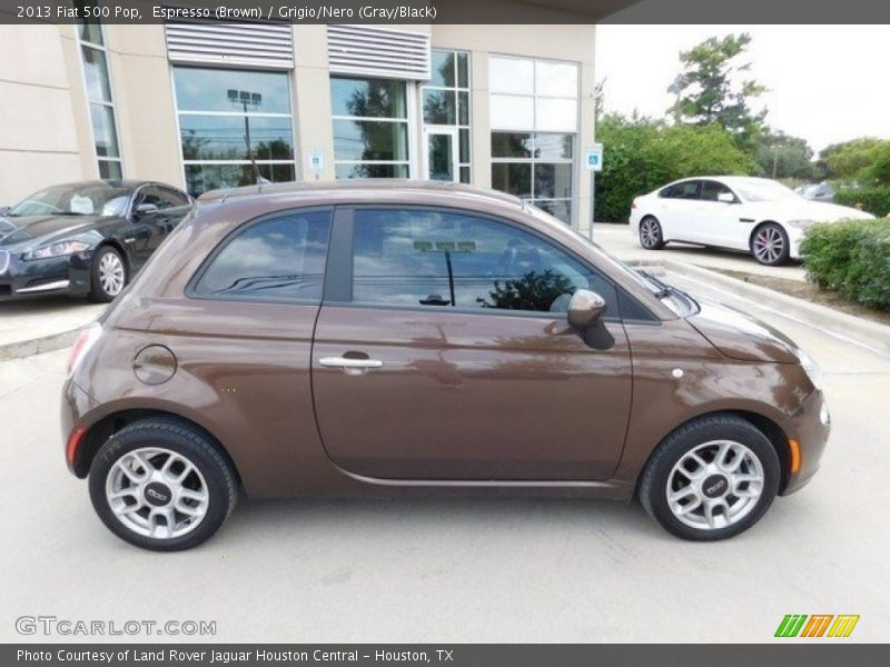 Espresso (Brown) / Grigio/Nero (Gray/Black) 2013 Fiat 500 Pop