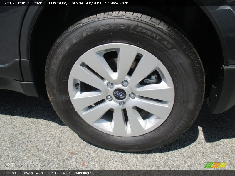 Carbide Gray Metallic / Slate Black 2016 Subaru Outback 2.5i Premium