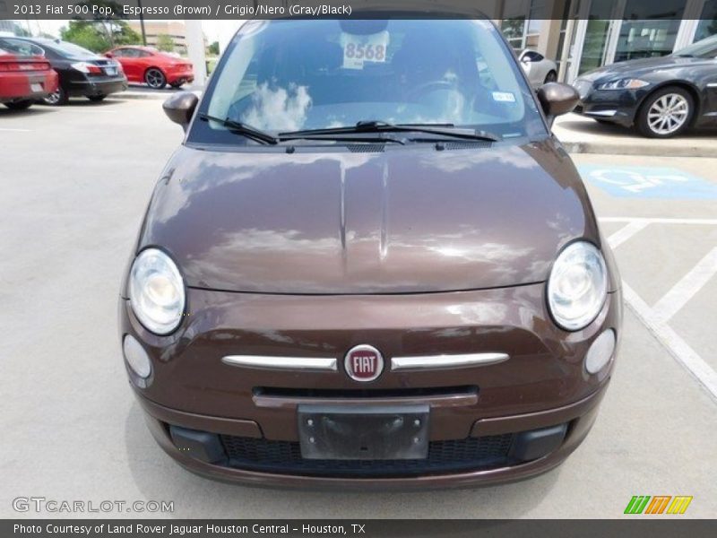 Espresso (Brown) / Grigio/Nero (Gray/Black) 2013 Fiat 500 Pop