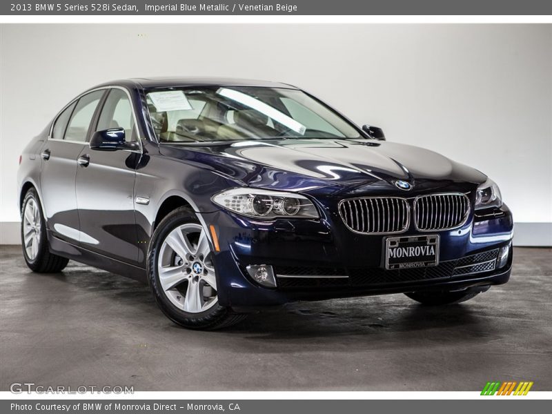 Imperial Blue Metallic / Venetian Beige 2013 BMW 5 Series 528i Sedan