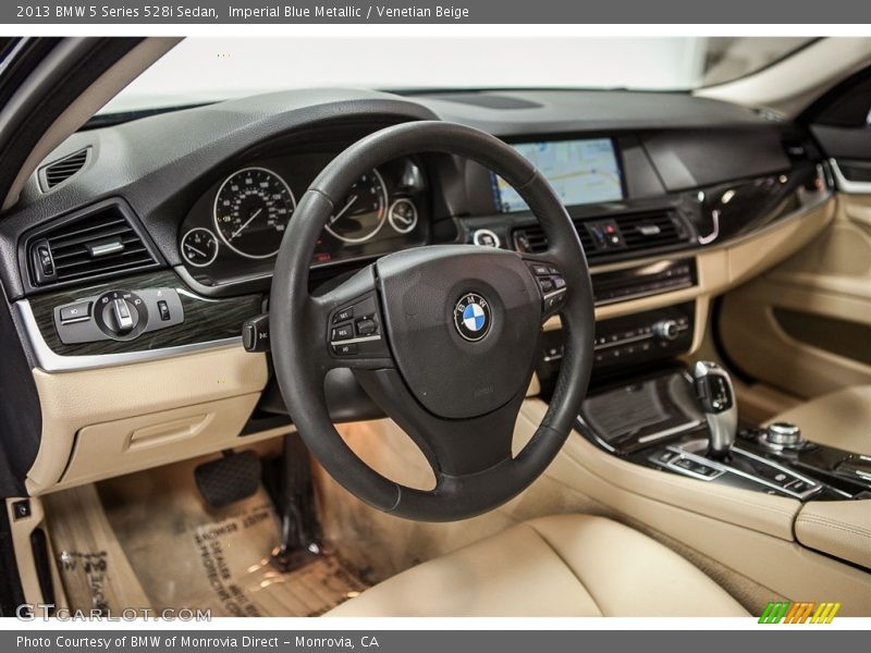 Imperial Blue Metallic / Venetian Beige 2013 BMW 5 Series 528i Sedan