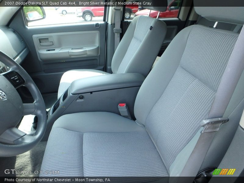Bright Silver Metallic / Medium Slate Gray 2007 Dodge Dakota SLT Quad Cab 4x4