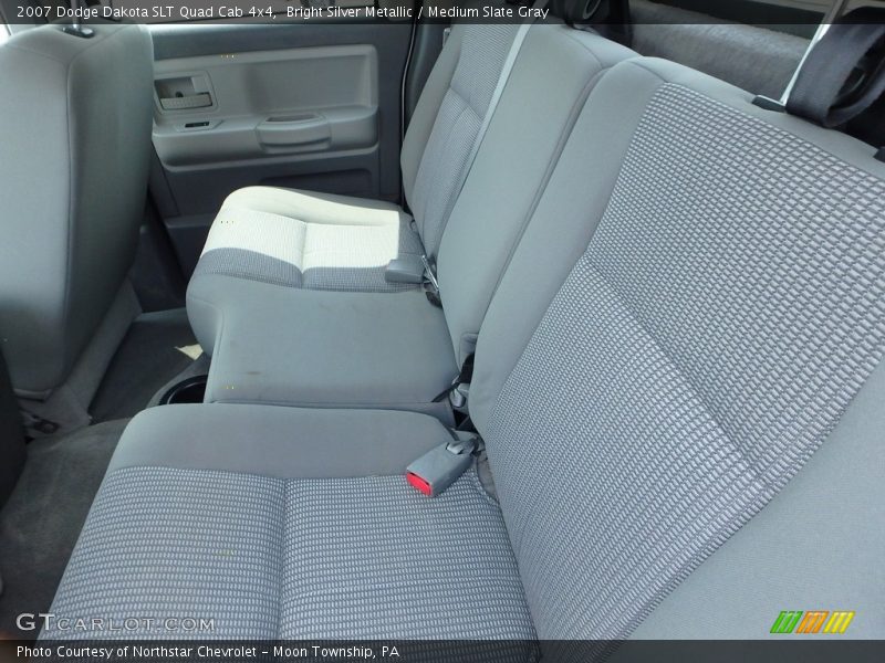 Bright Silver Metallic / Medium Slate Gray 2007 Dodge Dakota SLT Quad Cab 4x4