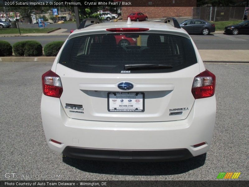 Crystal White Pearl / Black 2016 Subaru Impreza 2.0i Sport Premium