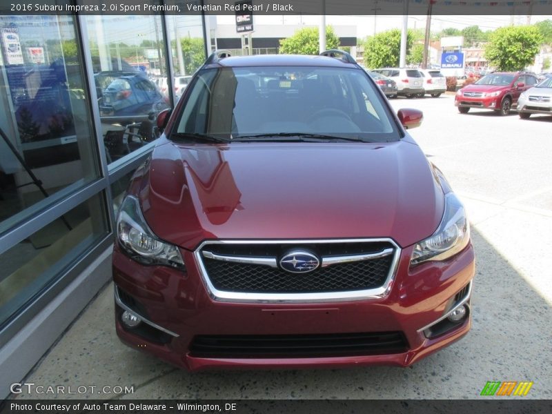Venetian Red Pearl / Black 2016 Subaru Impreza 2.0i Sport Premium