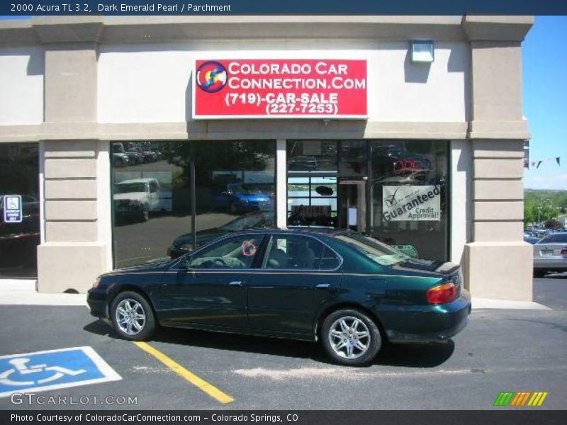 Dark Emerald Pearl / Parchment 2000 Acura TL 3.2