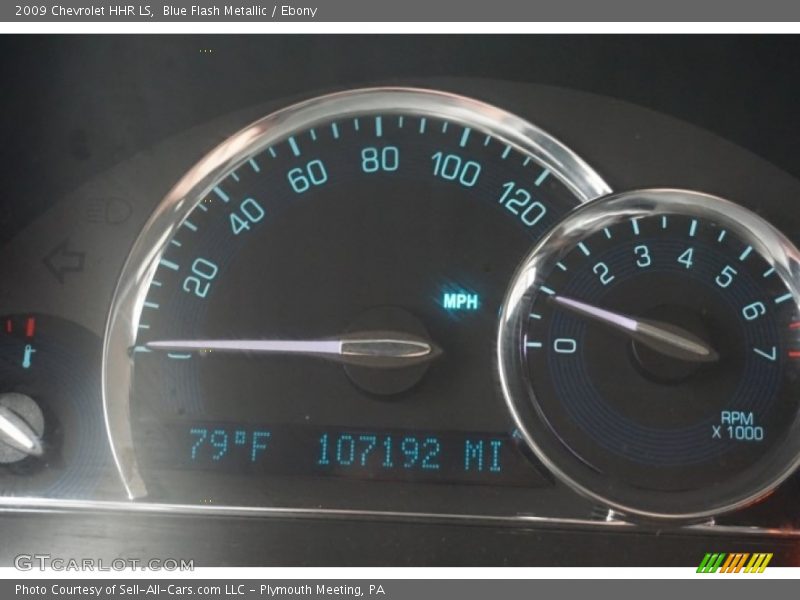Blue Flash Metallic / Ebony 2009 Chevrolet HHR LS