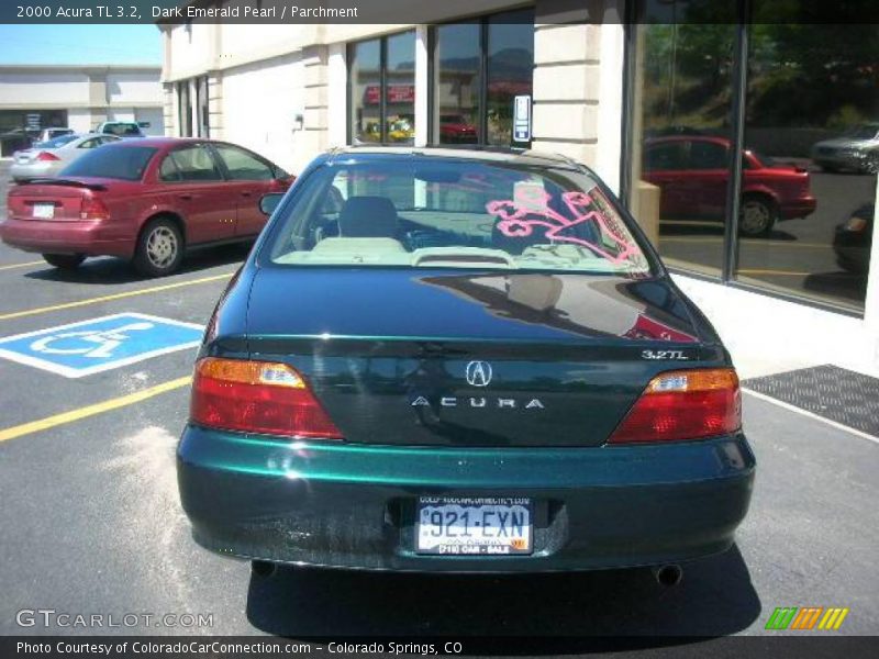 Dark Emerald Pearl / Parchment 2000 Acura TL 3.2