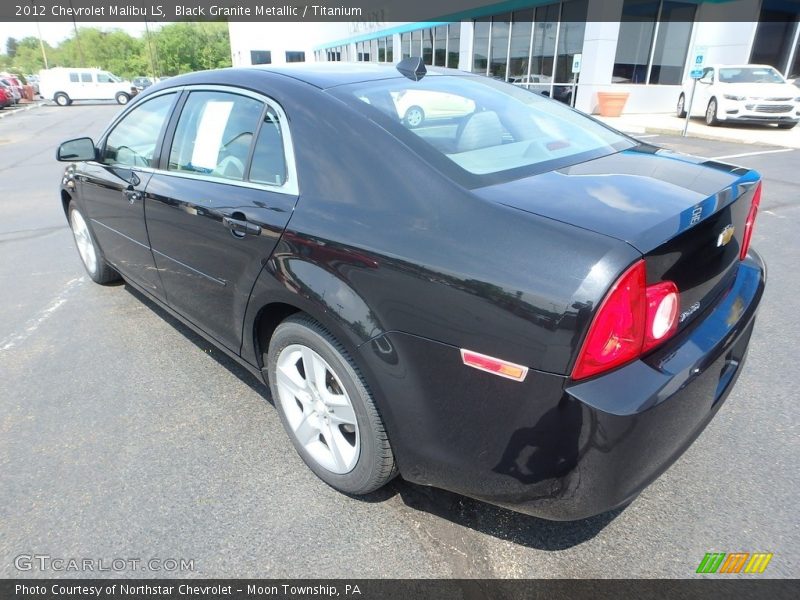 Black Granite Metallic / Titanium 2012 Chevrolet Malibu LS